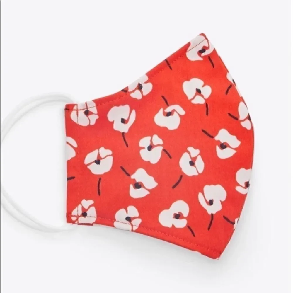 Bundle NWT Red Floral DraperJames Face mask Ipsy